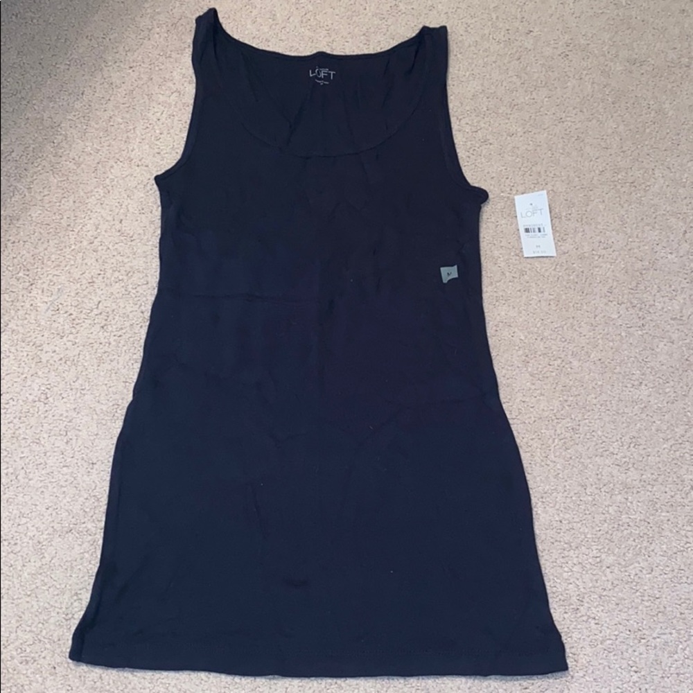 Brand new with tags navy loft tank top